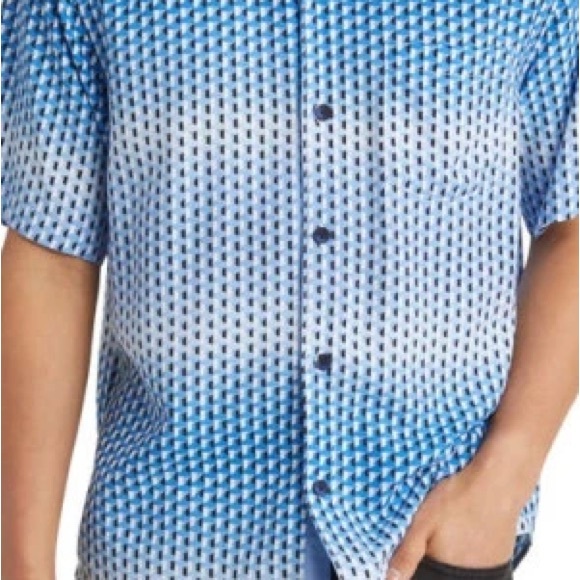 Tommy Bahama
Veracruz Cay Ombre Geo Short Sleeve Woven Shirt Sz XXL - Picture 2 of 10